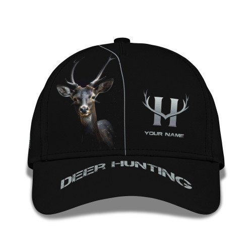Deer Hunting Personalized Name Classic Cap Custom Gift For Hunters
