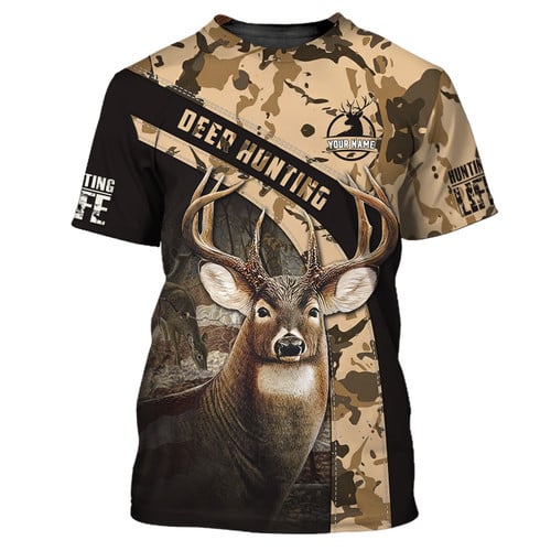 Deer Hunting 3D Full Print Shirt Deer Hunter Gift For Deer Hunting Lovers