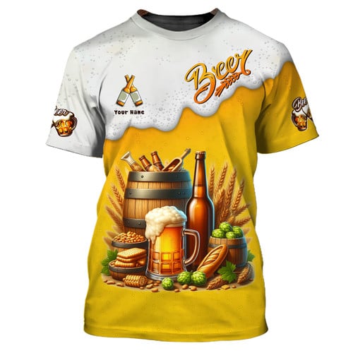 Beer Life 3D Full Print Shirt Personalized Name Beer Shirt