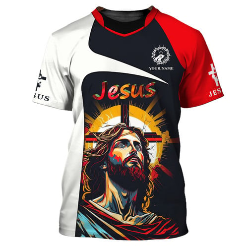 Jesus Unisex 3D Shirt Christian Shirt Custom Name Shirt For Jesus Lovers