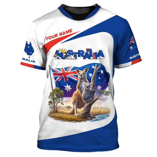Australia Personalized Name Shirt Koala Kangaroo Shirt Gift For Australia Lovers