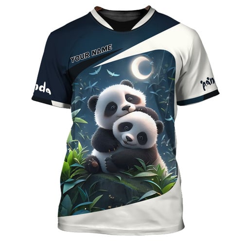 Panda Personalized Name 3D Shirt Custom Gift For Panda Lovers