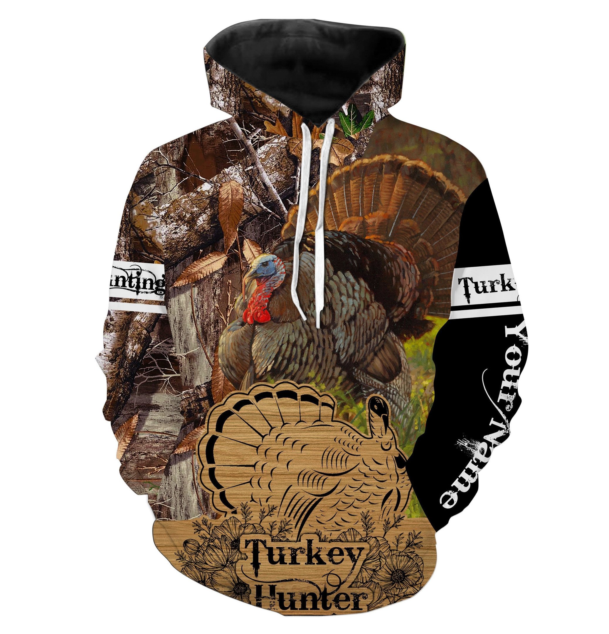 Beautiful Turkey Hunting Custom Name Hoodie Personalized Hoodie For Turkey Hunter, Hunting Gift