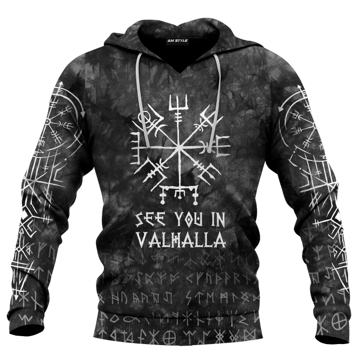 Viking See You In Valhalla Customized 3D All Over Printed Hoodie - AM Style Design - Amaze Style™