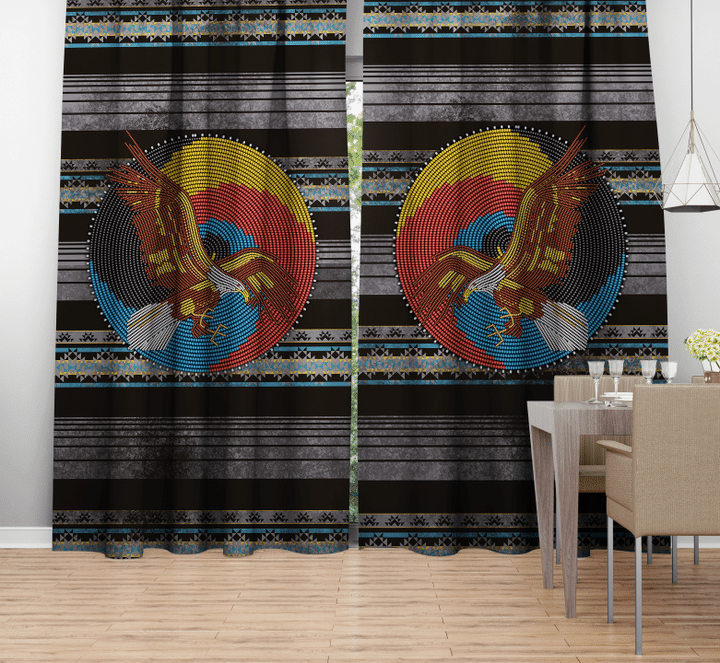 On Eagles Wings Native American Heritage Month 3D All Over Printed 2 Layers Of Fabric Premium Curtain- Am Style Design - Amaze Style™