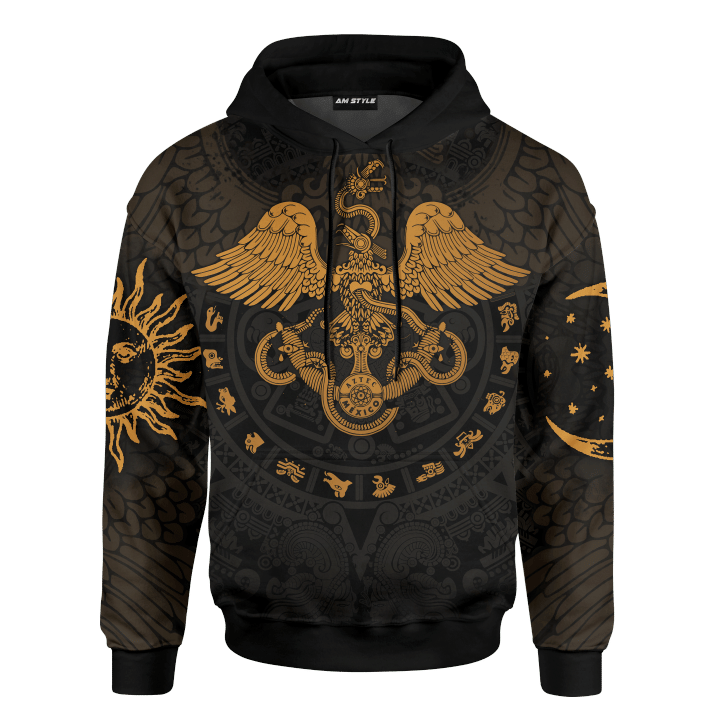 Aztec Mexico Vintage Design Maya Aztec Customized 3D All Over Printed hoodie
