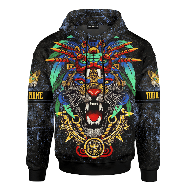 Aztec Golden Warrior Maya Aztec Customized 3D All Over Printed hoodie