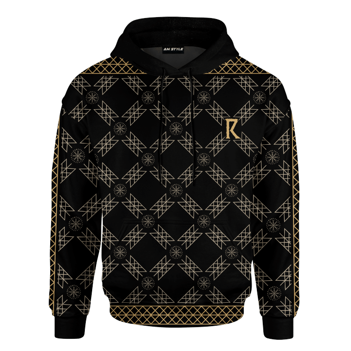 Norse Viking Matrix of Fate Skuld's Net Symbol Web of Wyrd Vinyl Customized 3D All Over Printed Shirt - AM Style Design - Amaze Style™