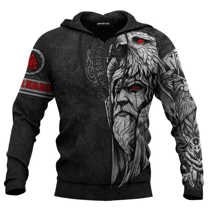 Viking Odin And Raven Norse Mythology Customized 3D All Over Printed Shirt - AM Style Design - Amaze Style™