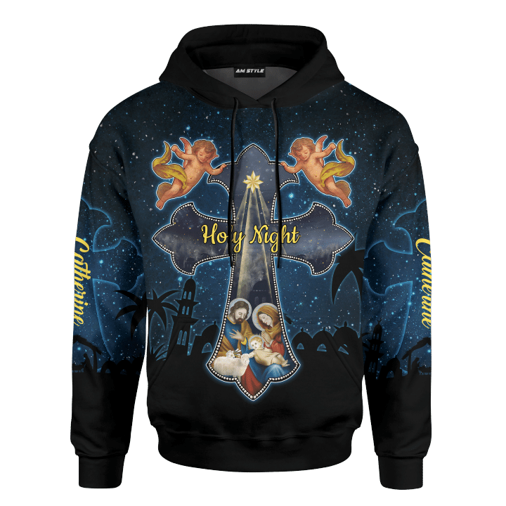 Holy Night Jesus Is The Reason For The Season Customized 3D All Over Printed Sweater - AM Style Design - Amaze Style™