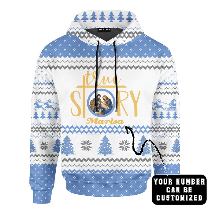 True Story Jesus Christmas Customized 3D All Over Printed Sweater - AM Style Design - Amaze Style™
