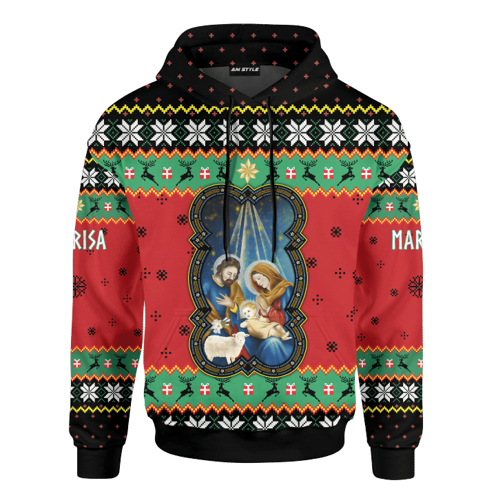 Jesus Is The Reason For The Season Jesus Christmas Customized 3D All Over Printed Sweater - AM Style Design - Amaze Style™