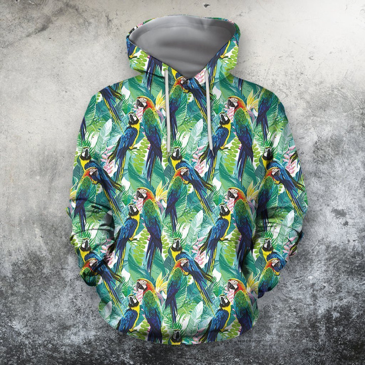 3D All Over Printing Macaw Parrot Shirt - Amaze Style™-Apparel