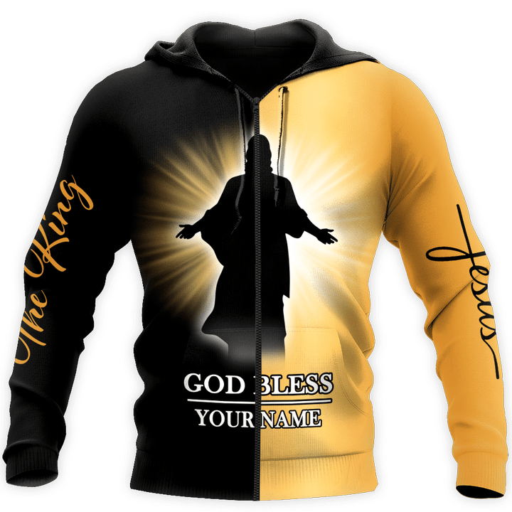 Premium Christian Jesus Blessed V Personalized Name Unisex Shirts