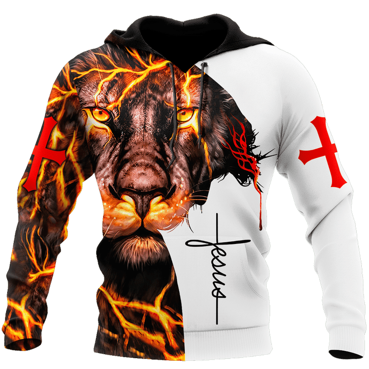 Premium Christian Jesus Easter Lightning Lion Unisex Shirts