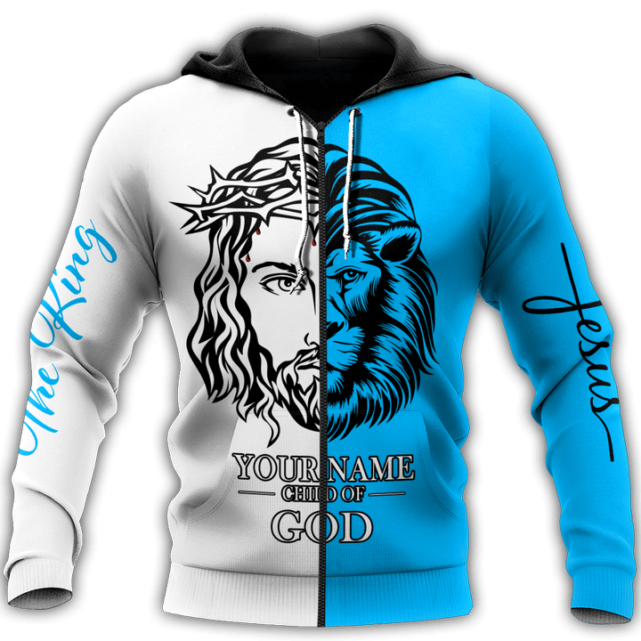 Premium Christian Jesus Child of God v Personalized Name For Men Shirts
