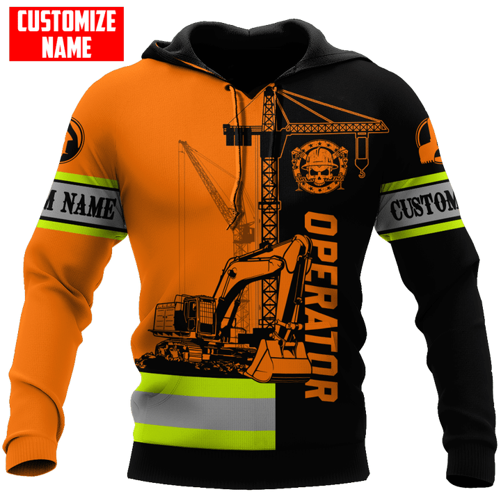 Customized name Excavator Heavy Equipment Operator Unisex Shirts