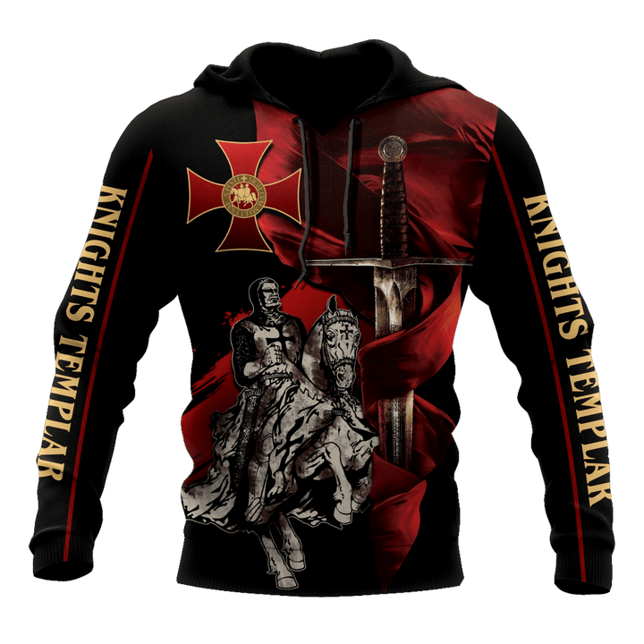 Premium Knight Templar Red Cross All Over Printed Shirts For Men And Women MEI