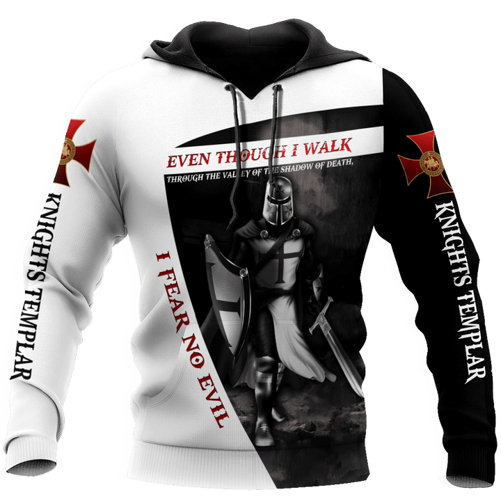 Premium Knight Templar I Fear No Evil All Over Printed Shirts For Men And Women MEI