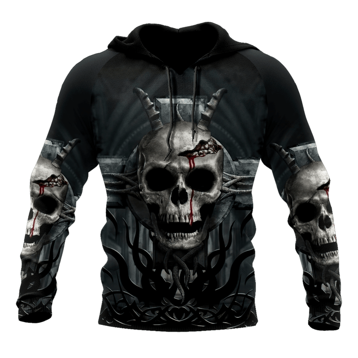 Premium Unisex Skull Cross All Over Printed Shirts MEI