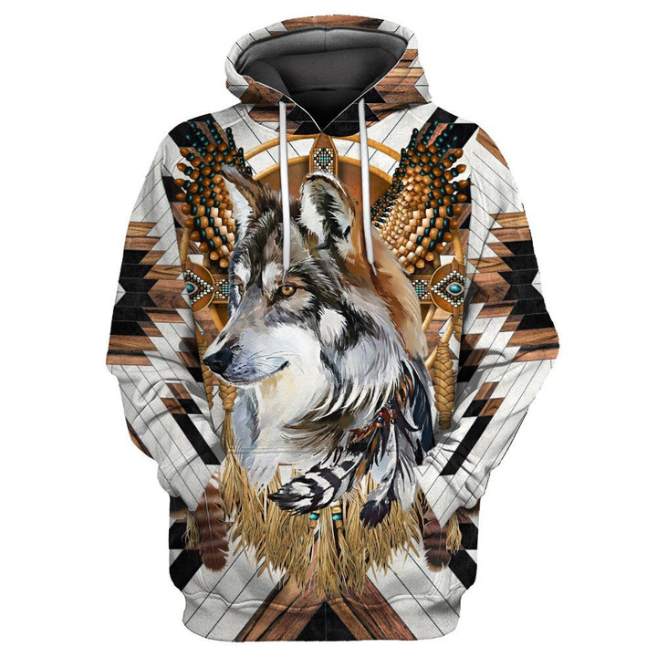 Love Wolf Native American Shirts for Women