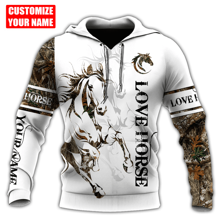 Personalized Name Love Horse Tattoo Unisex Shirts