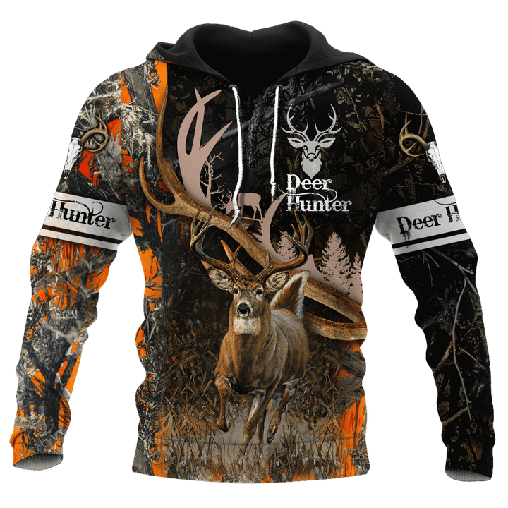 Premium Hunting Deer Black Camo Unisex Shirts