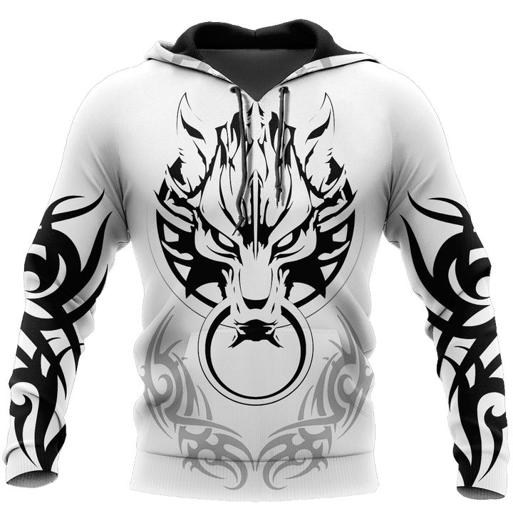 Premium Tribal Tattoo Fenrir Wolf Printed Unisex Shirts