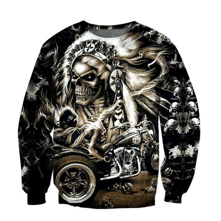 Skull Motorbike Boomber Jacket Shirts For Men -LAM