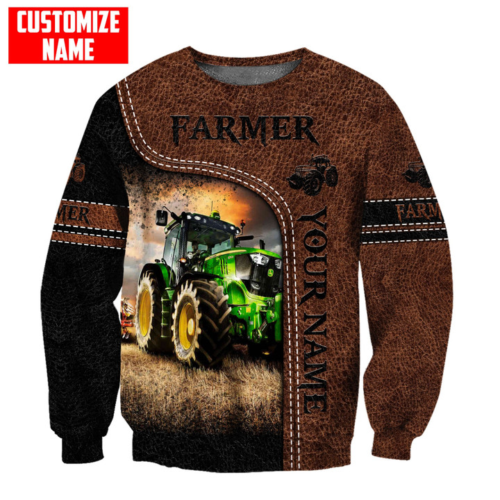 Personalized name Farmer Tractor Printed Unisex Shirts TNA
