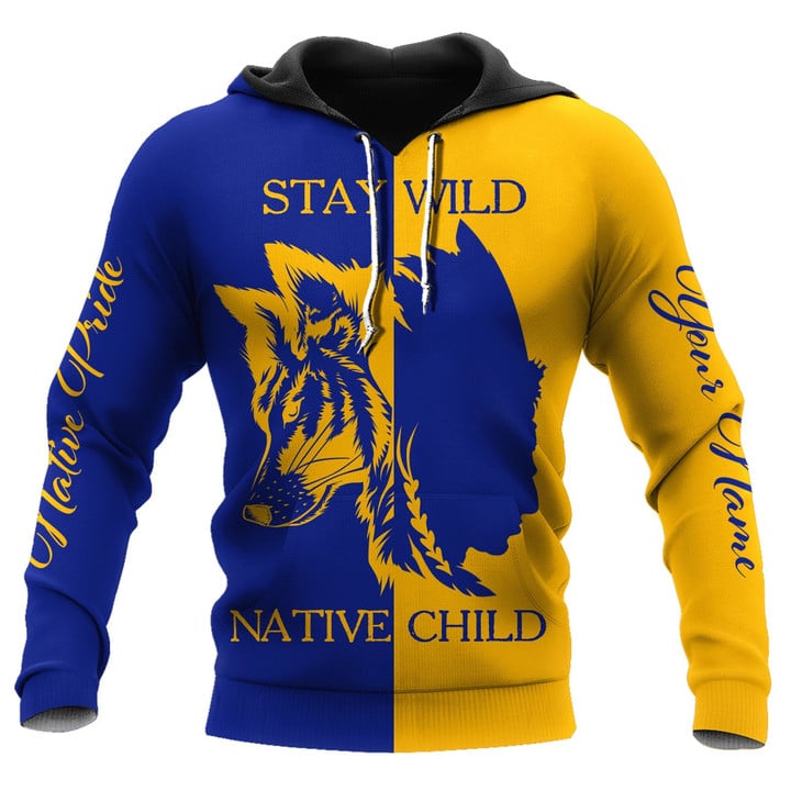 Custom Name Wolf Native Pride Unisex Shirt