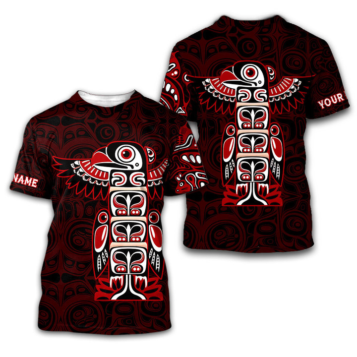 Stylish Totem Pole Native American Pacific Northwest Style Customized 3D All Over Printed Shirt