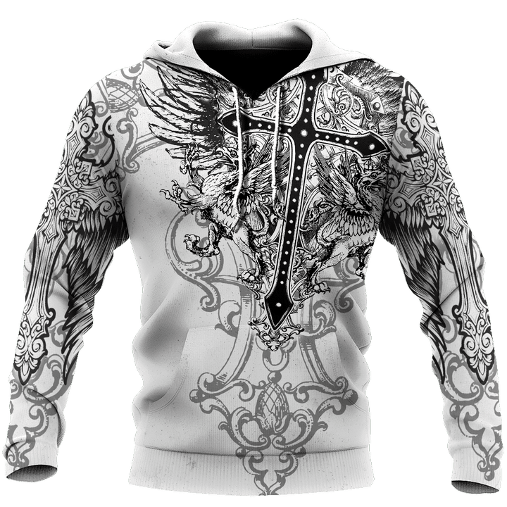Jesus Cross Tattoo 3D All Over Printed Shirts For Men and Women HHT26102001ST - Amaze Style™-Apparel