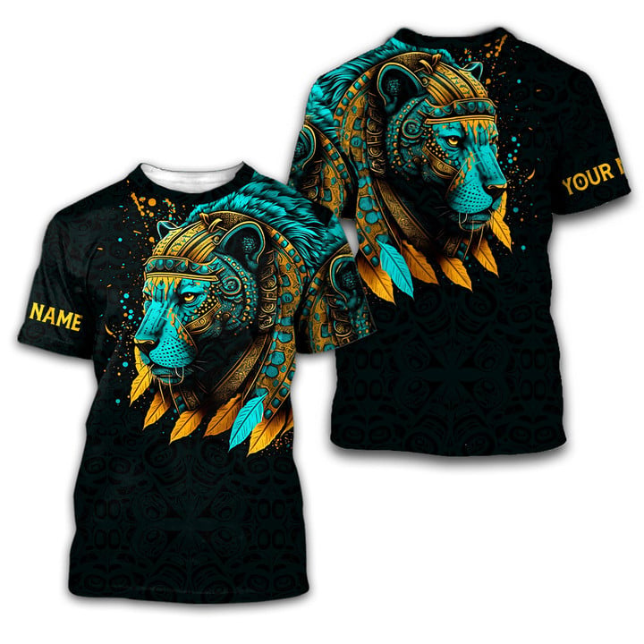Aztec Jaguar Warrior Customized 3D All Over Print Shirts