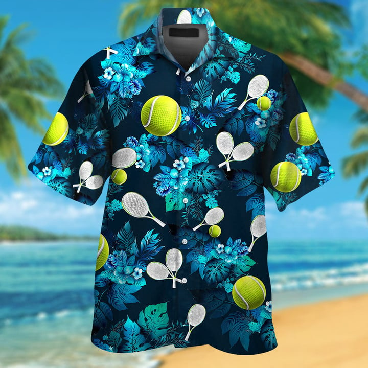 Tennis Tropical Hawaiian Shirt For Sports Lover