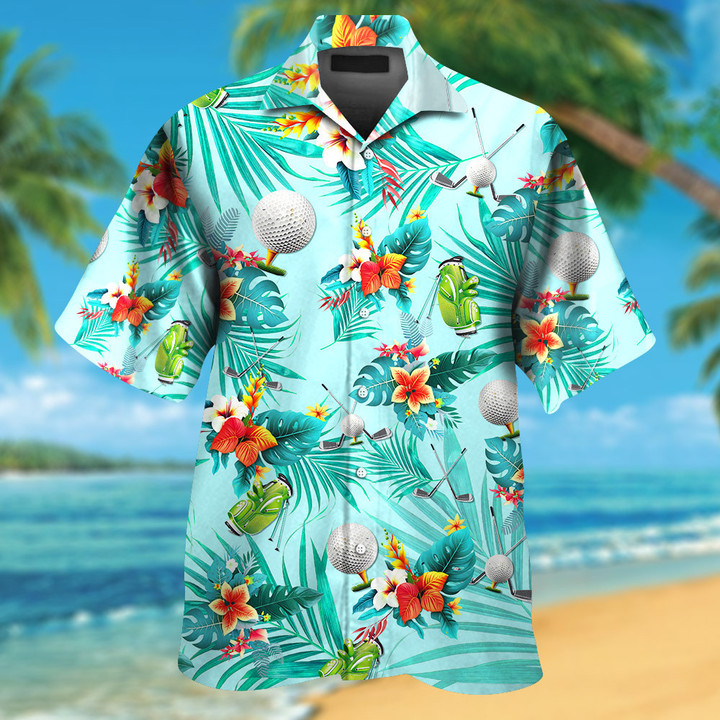 Golf Tropical Colorful Hawaiian Shirt For Sports Lover