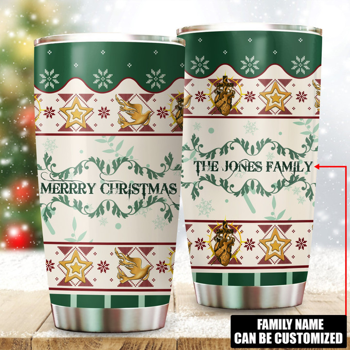Merry Christmas Jesus Christmas Customized 3D All Over Printed Tumbler - AM Style Design - Amaze Style™