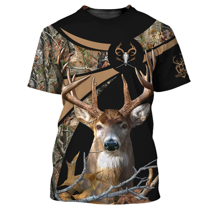 Personalized Name Deer Hunting 3D Shirt Gift For Men And Woman