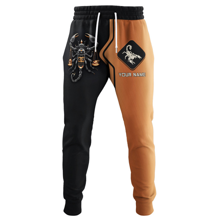 Scorpion Custom Name 3D Sweatpants Personalized Gift For Scorpio Lovers