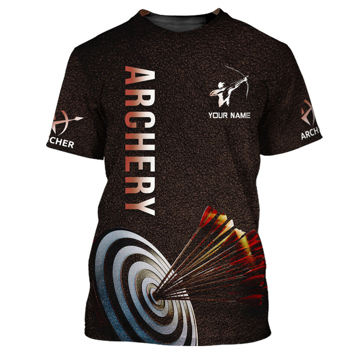 Custom Name 3D Archery Shirt Personalized Gift For Archery Lovers