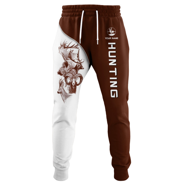 Hunting 3D Sweatpants Personalized Name Gift For Hunting Lovers