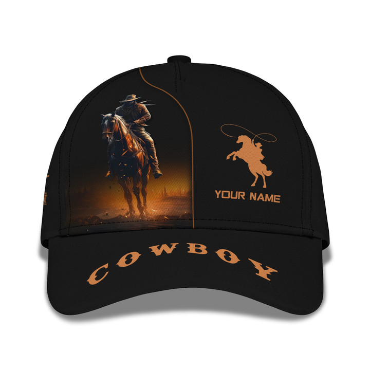 Custom Name 3D Cowboy Classic Cap Personalized Gift For Cowboy