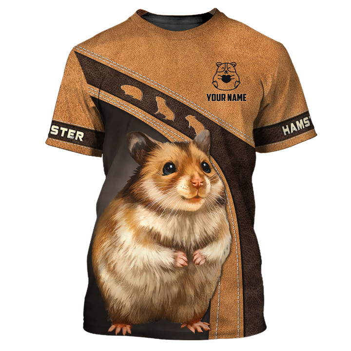 Hamster Personalized Name 3D Shirt Custom Gift For Hamster Lovers