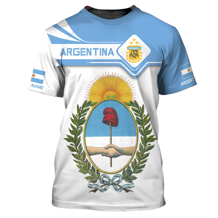 Custom Name 3D Argentina Shirt Personalized Gift For Argentina Lovers
