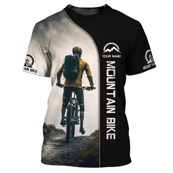 Mountain Bike 3D Custom Name Shirt Personalized Gift For Mountain Bike Lovers