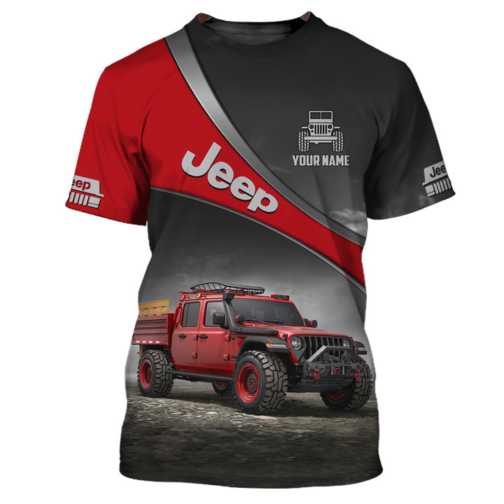 Custom Name 3D Jeep Shirt Pick Up Truck Gift For Jeep Lovers