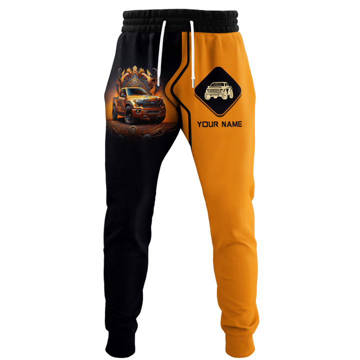 Custom Name 3D Pickup Truck Sweatpants Personalized Gift For Pickup Truck Lovers