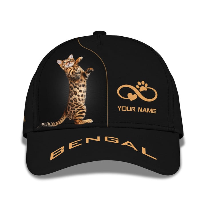 Bengal Cat Personalized Name 3D Classic Cap Custom Gift For Bengal Cat Lovers