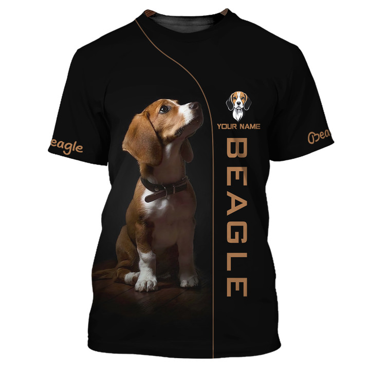 Custom Name 3D Beagle Shirt Beagle Personalized Name Shirt For Beagle Lovers