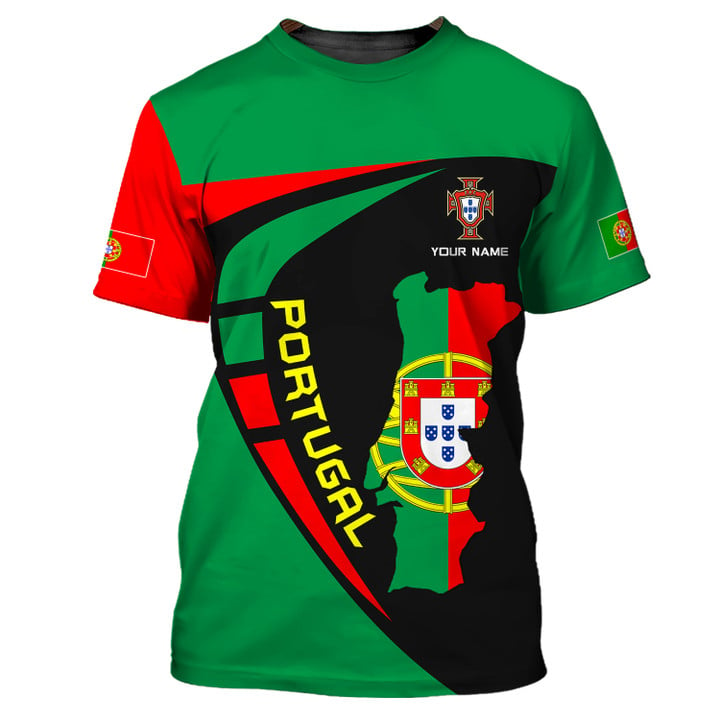 Vintage Portugal Portuguese Custom Name Portul Shirt Gift For Portugal Lovers